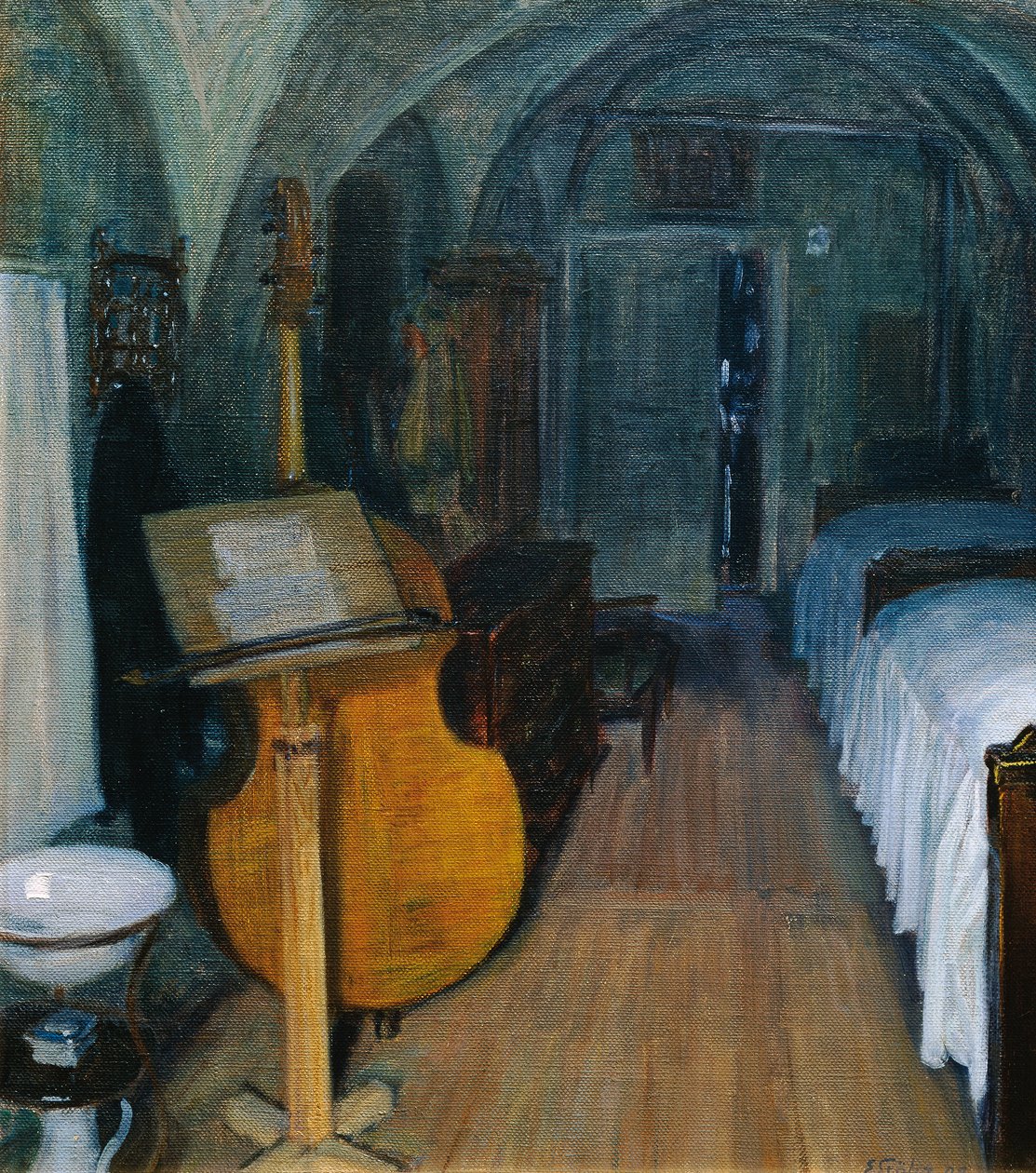 De basviool door Ernst Stohr
