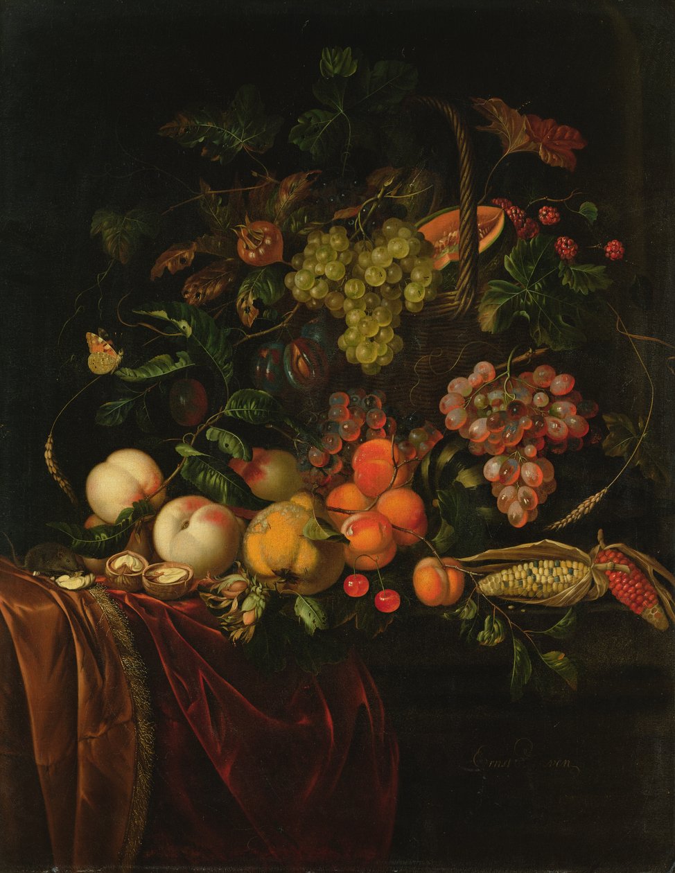 Vruchtenstilleven door Ernst Stuven