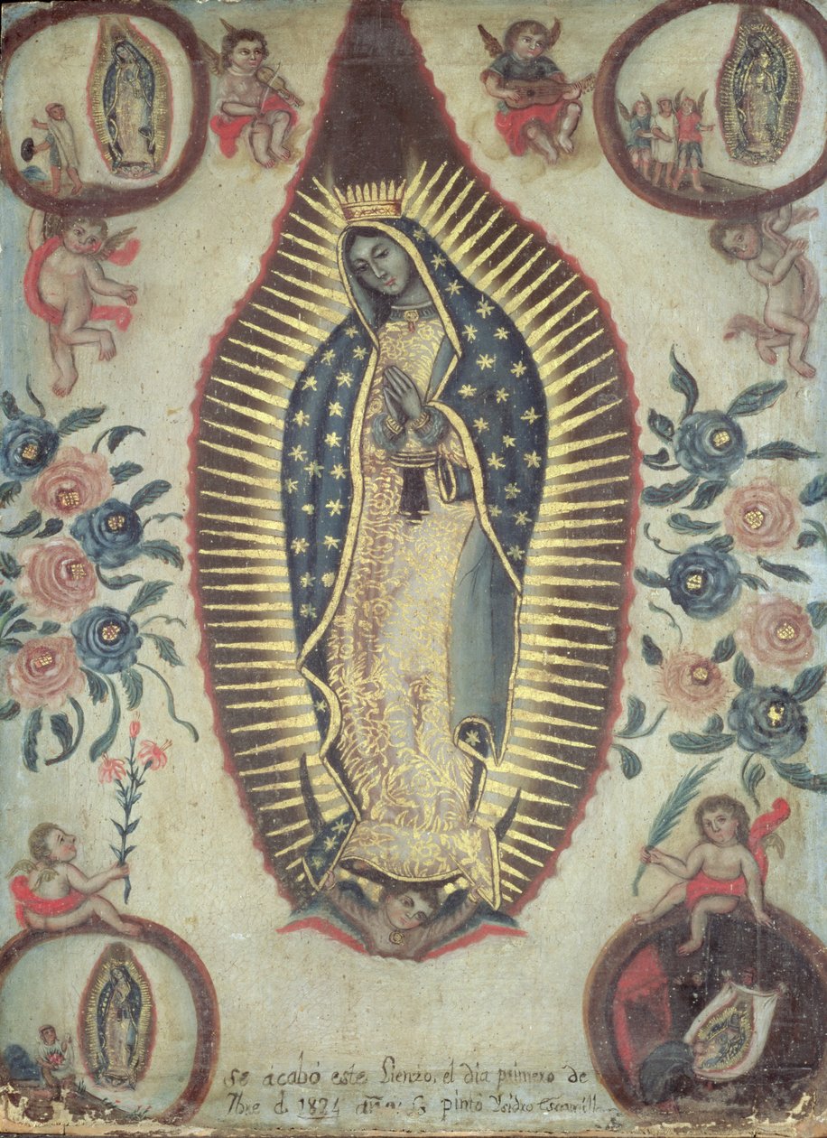 Maagd van Guadalupe, 1824 door Escamilla Isidro