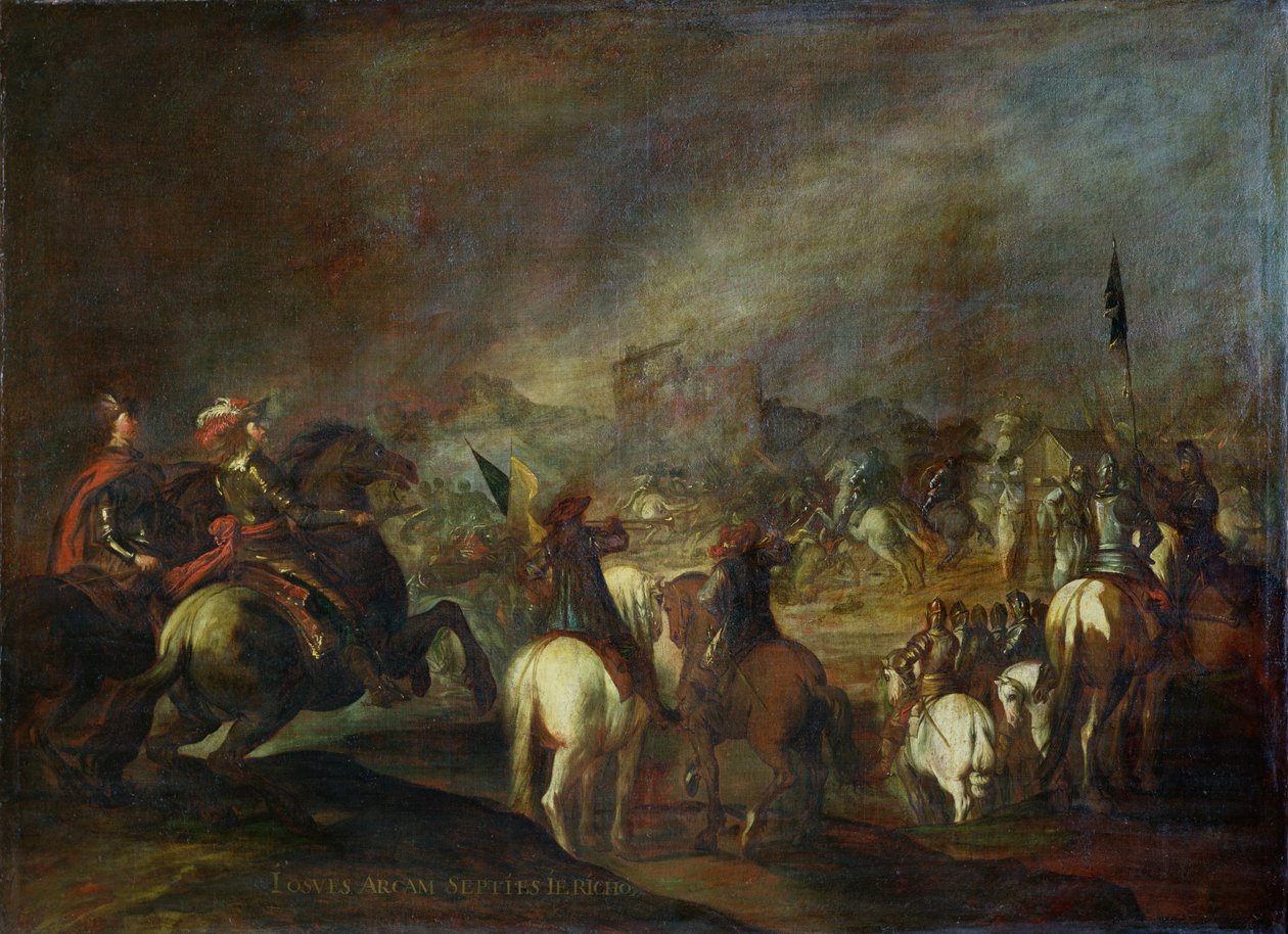Jozua bij de muren van Jericho door Esteban March