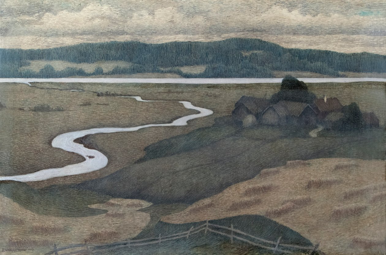 Landschap uit Svartådalen door Ester Almqvist