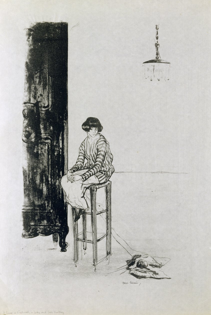 Een Dame en haar Breiwerk door Ethel Gabain