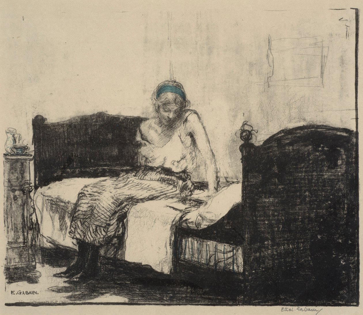 De gestreepte onderrok door Ethel Gabain