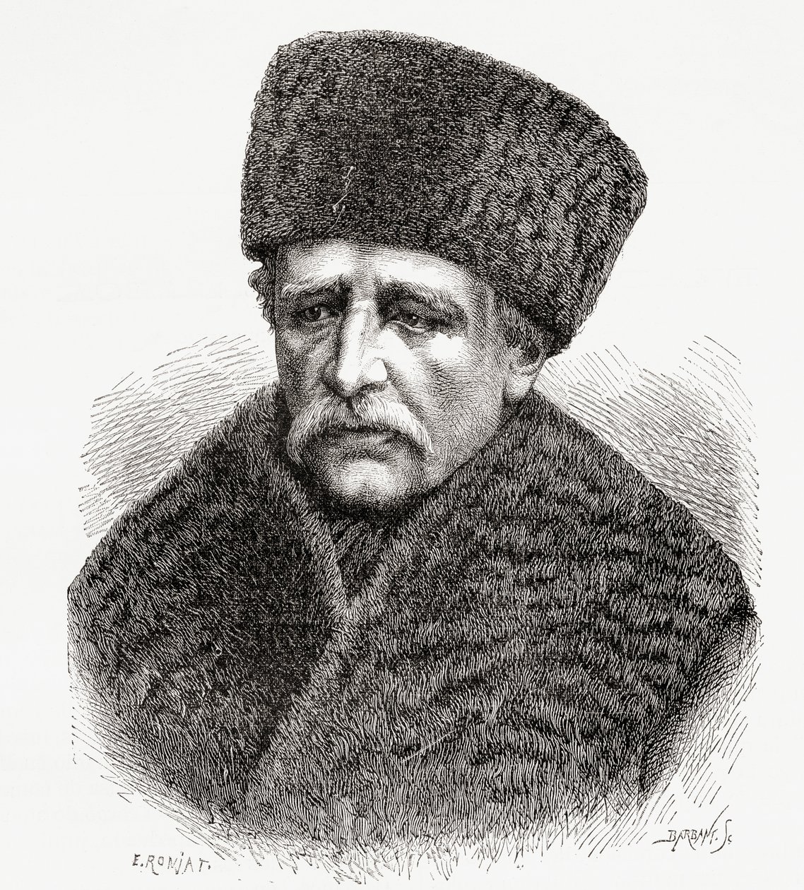 Baron Nils Adolf Erik Nordenskiold, 1878 door Etienne Antoine Eugene Ronjat