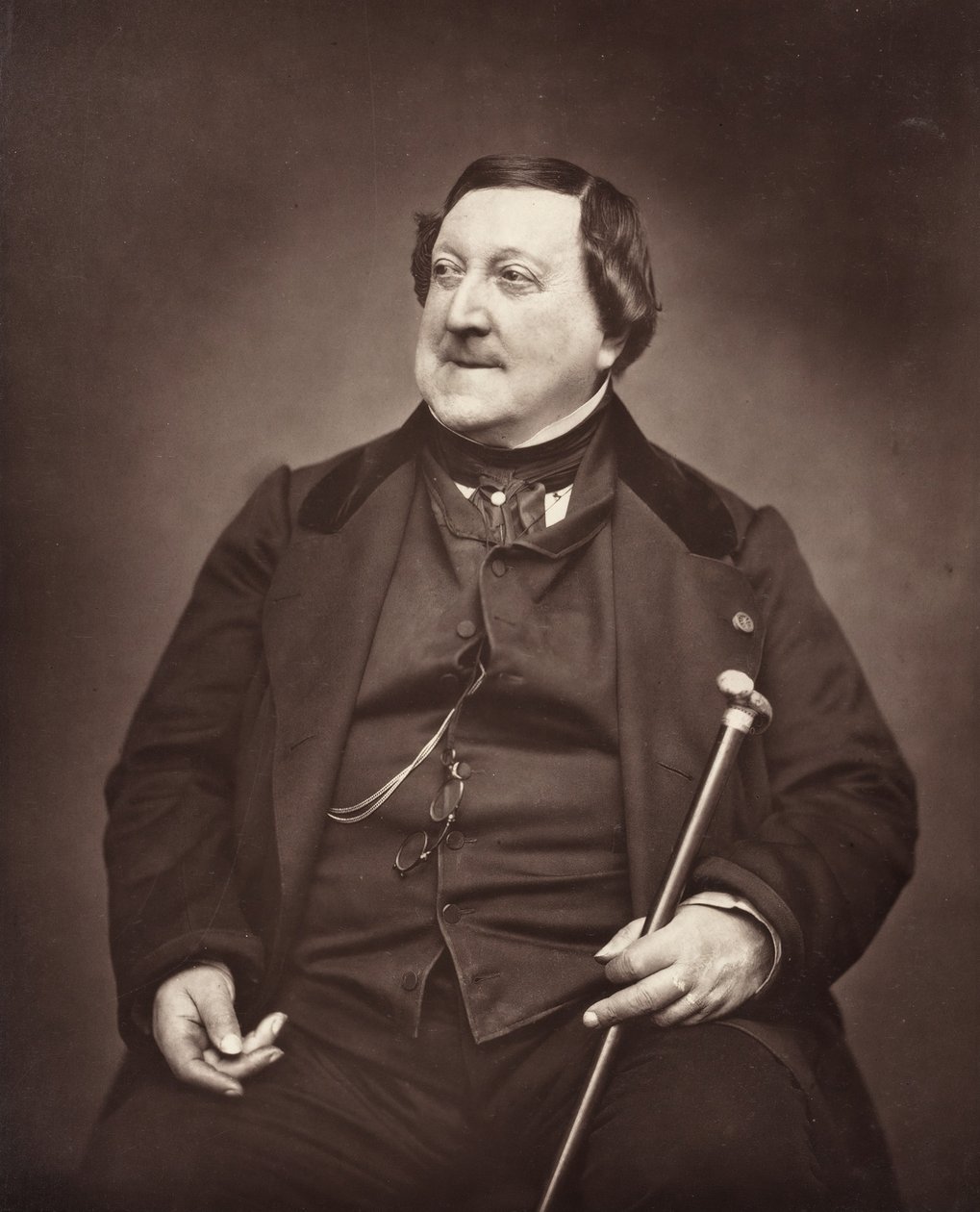Gioachino Antonio Rossini Italiaanse componist door Etienne Carjat