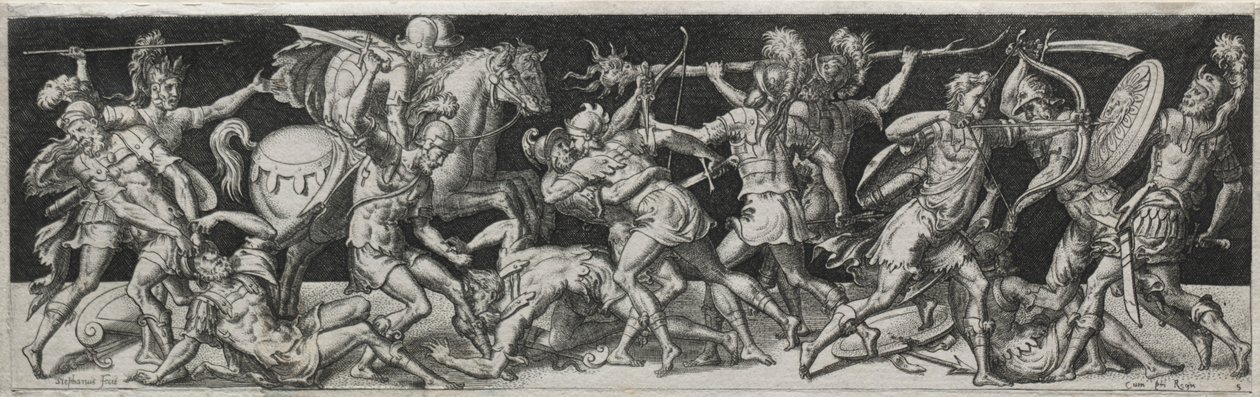 Gevechten en triomfen, waarschijnlijk 1560s door Etienne Delaune