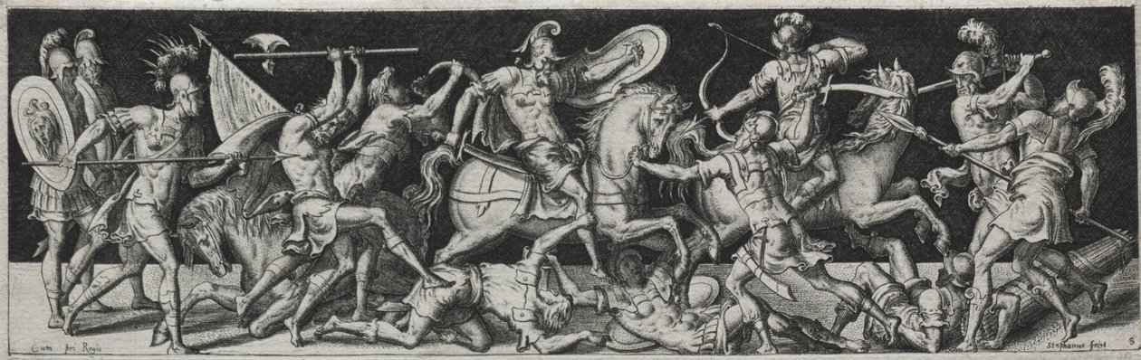 Gevechten en Triomfen, waarschijnlijk 1560s door Etienne Delaune