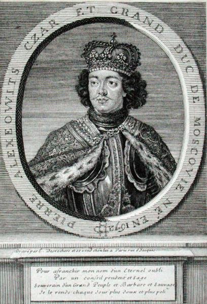 Peter I (1672-1725) door Etienne Jehandier Desrochers