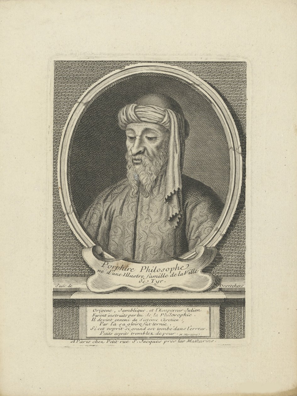 Porphyrius van Tyrus, ca. 1700 door Etienne Jehandier Desrochers