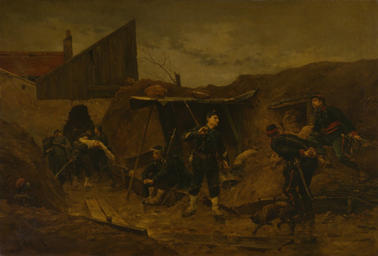 In de loopgraaf door Etienne Prosper Berne Bellecour