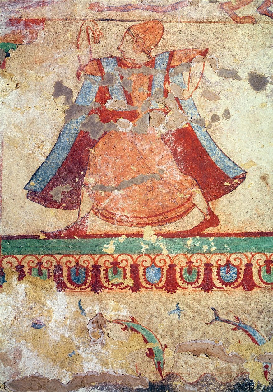 Danser, uit het graf van de leeuwen, ca. 520 v.Chr. door Etruscan