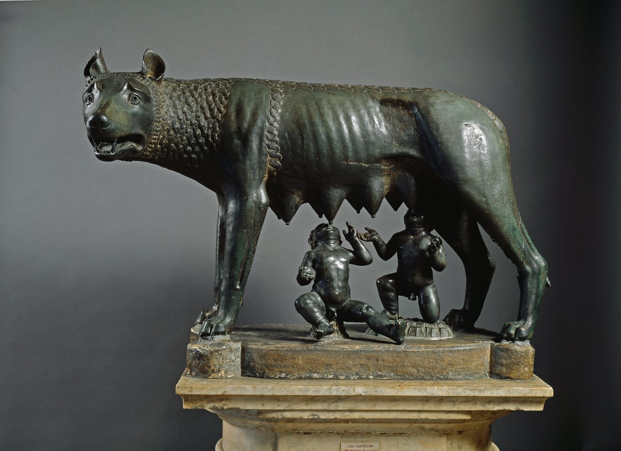 Capitolijnse Wolvin (bronzen beeld, 500 v.Chr.) door Etruscan