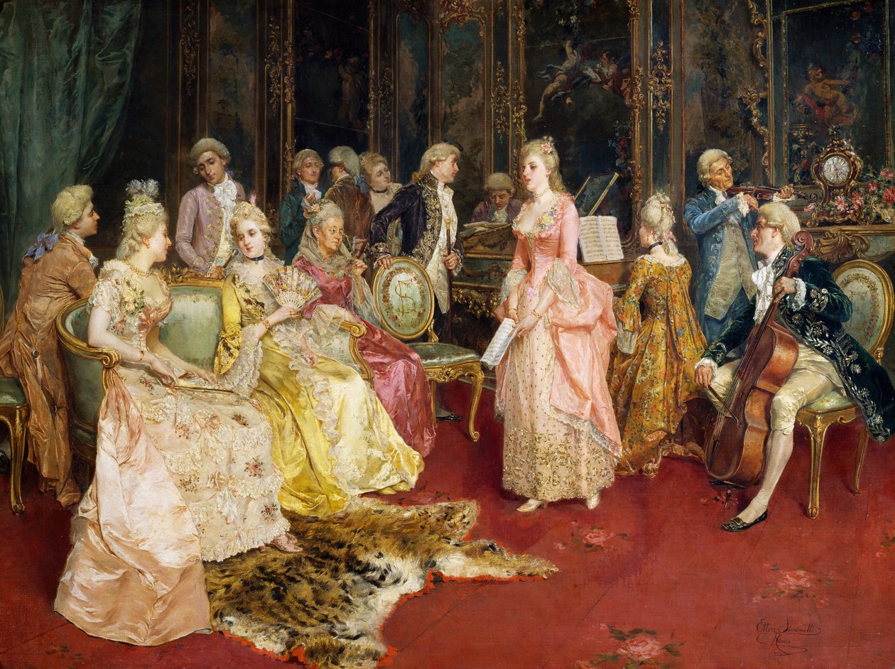 Het concert door Ettore Simonetti