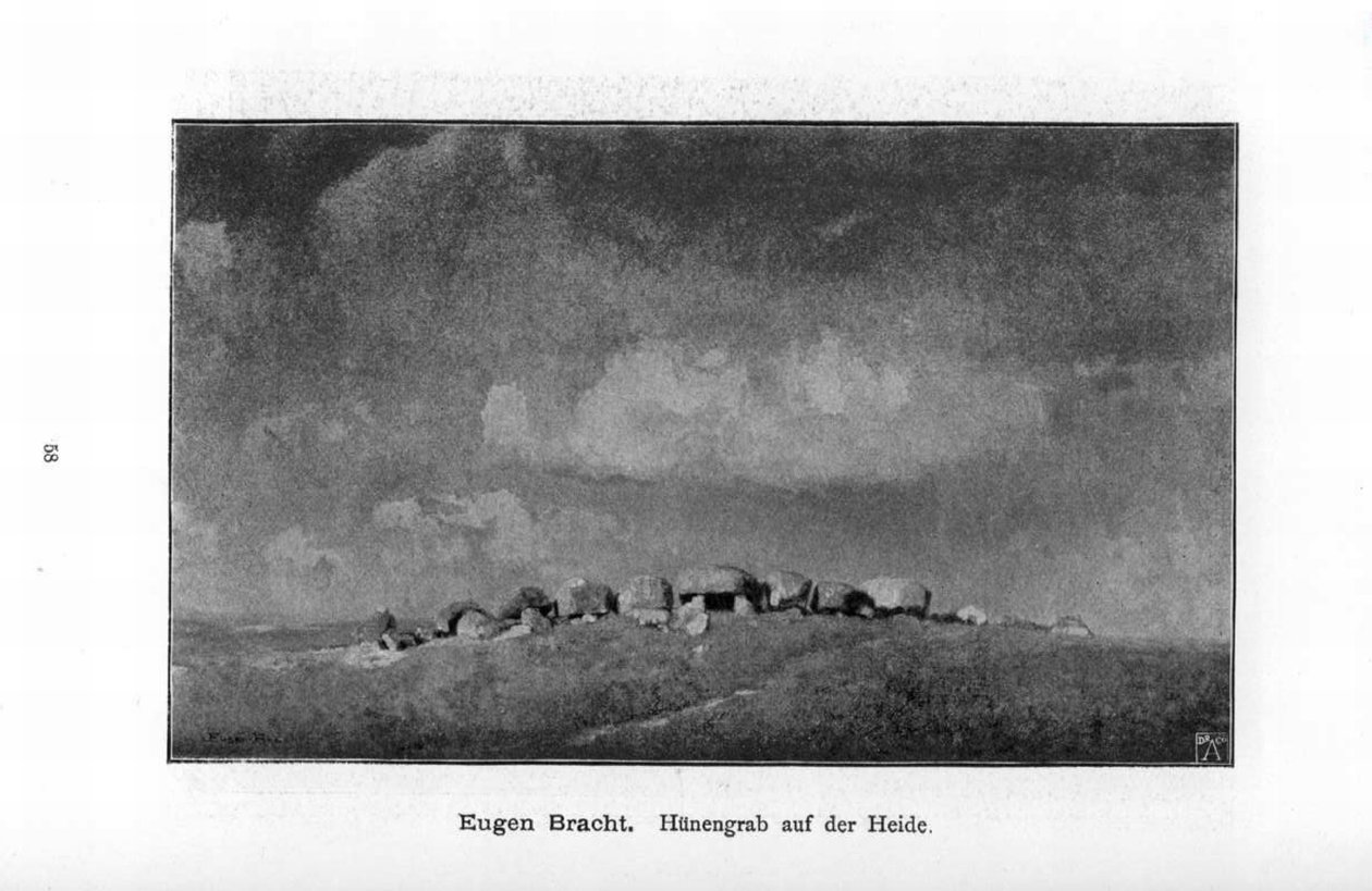 Hunebed op de heide door Eugen Felix Prosper Bracht