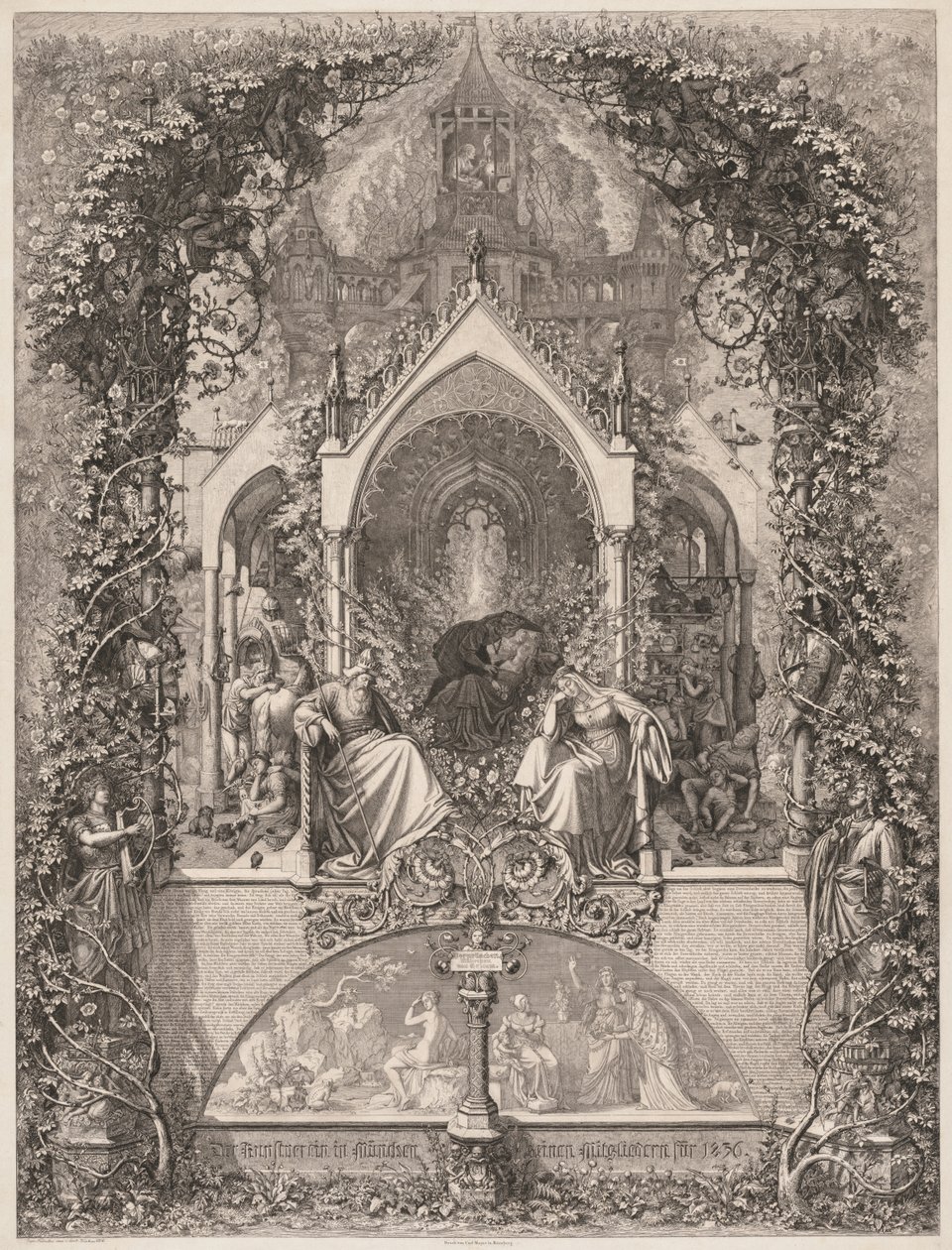 Briar Rose Dornröschen door Eugen Napoleon Neureuther