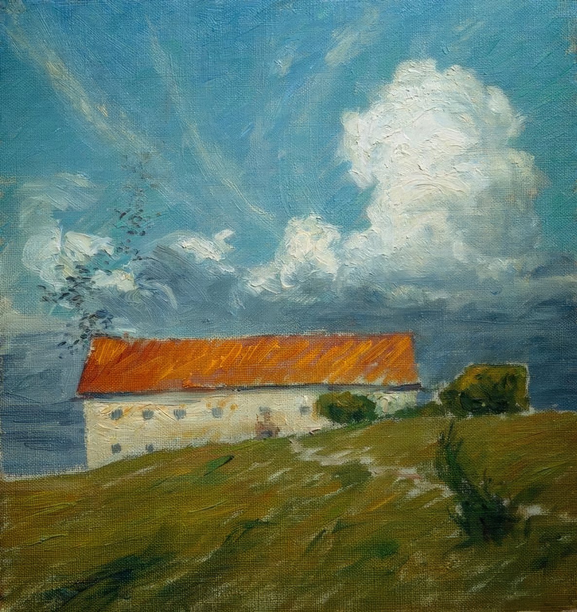 Het oude kasteel, schets door Eugen Prinz von Schweden
