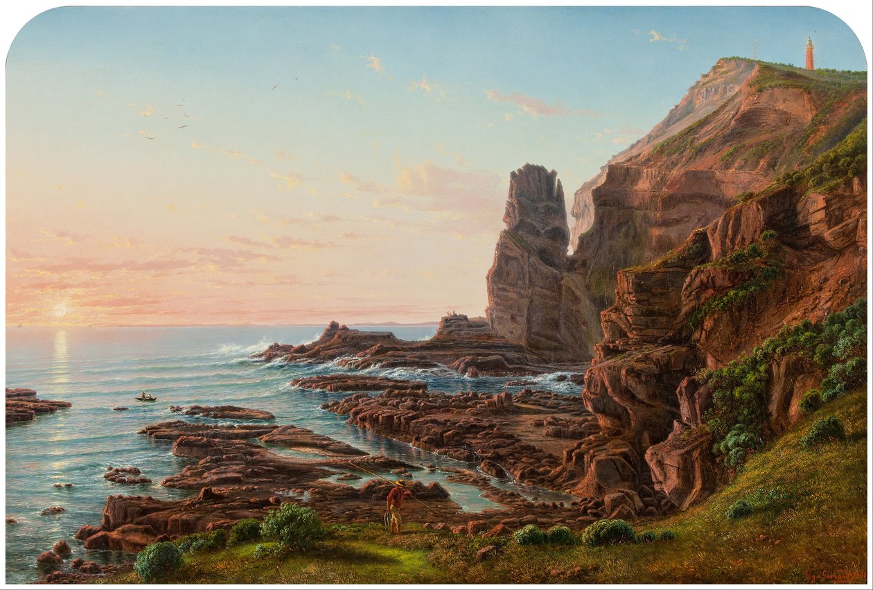 Castle Rock, Cape Schanck door Eugene von Guérard