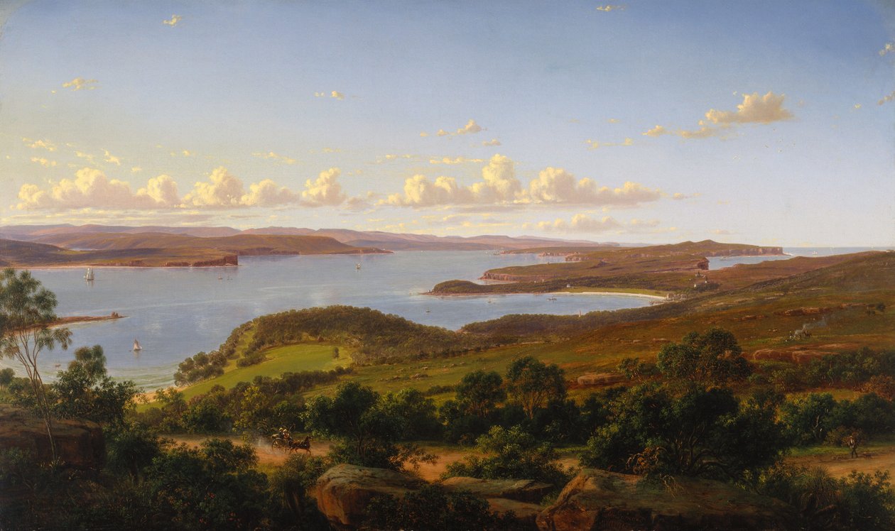 Sydney Heads door Eugene von Guérard