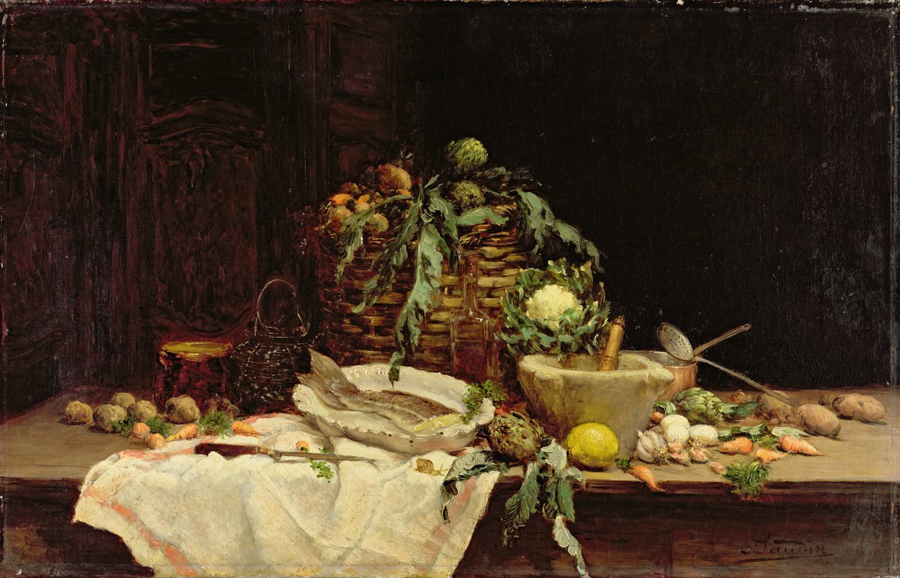 Stilleven door Eugene Benoit Baudin