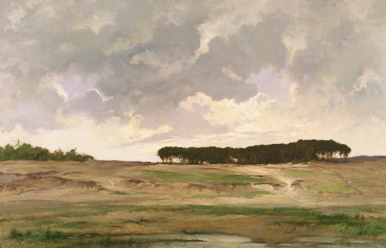 Landschap, 1897 door Eugene Devaux