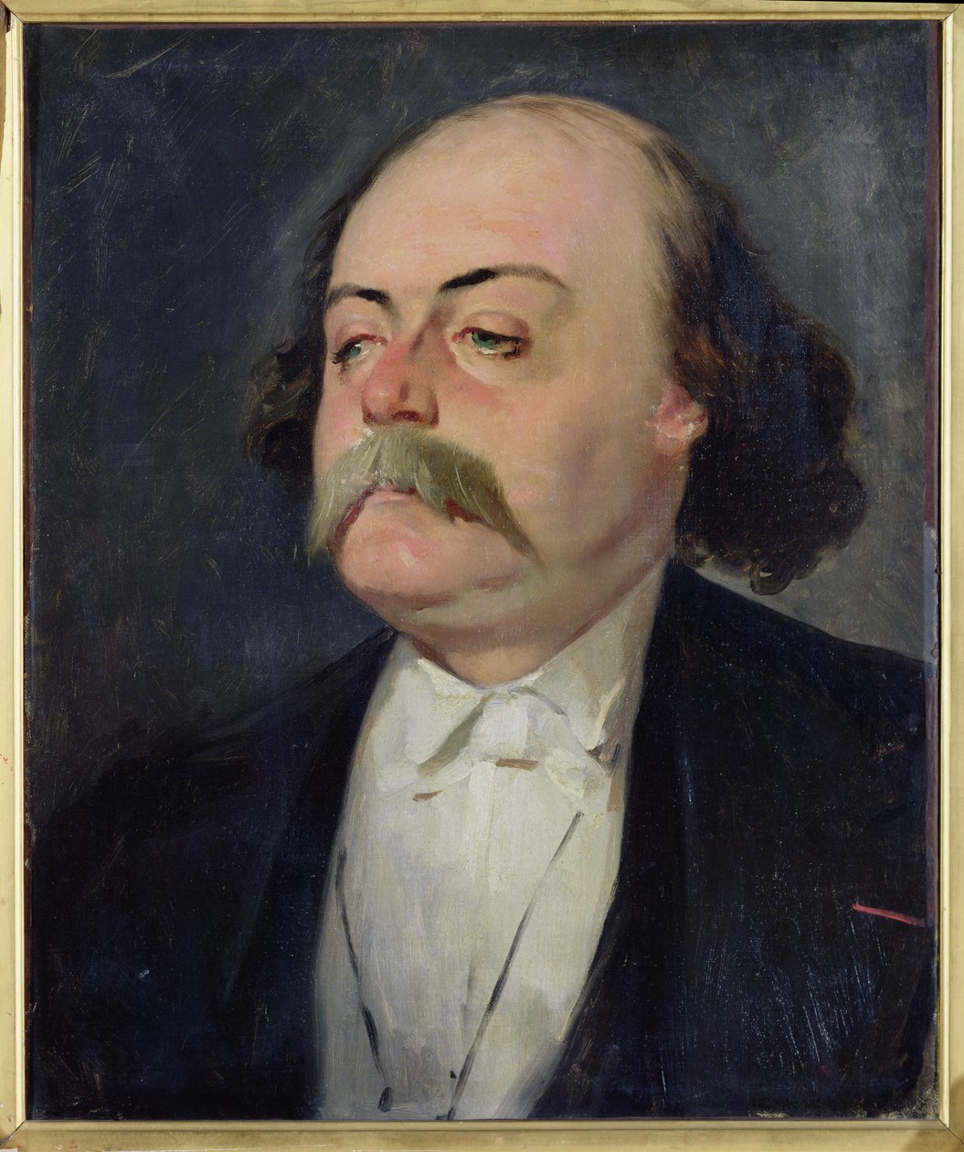 Portret van Gustave Flaubert (1821-80) 1868-81 door Pierre François Eugène Giraud