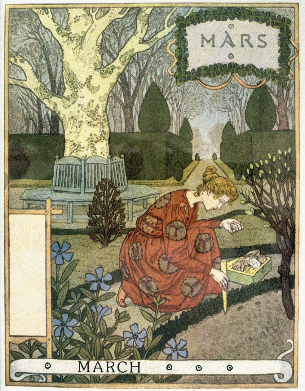 Maart door Eugene Grasset