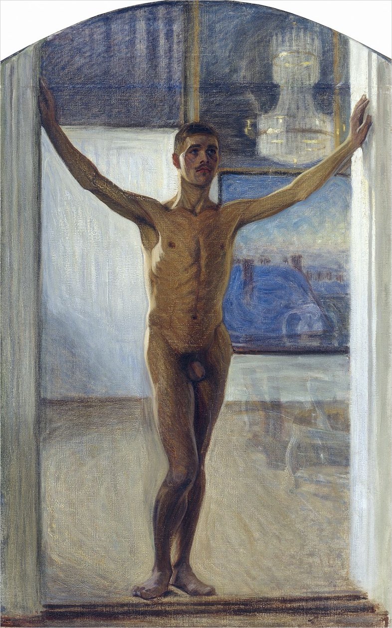 Naakte jonge man door Eugène Jansson