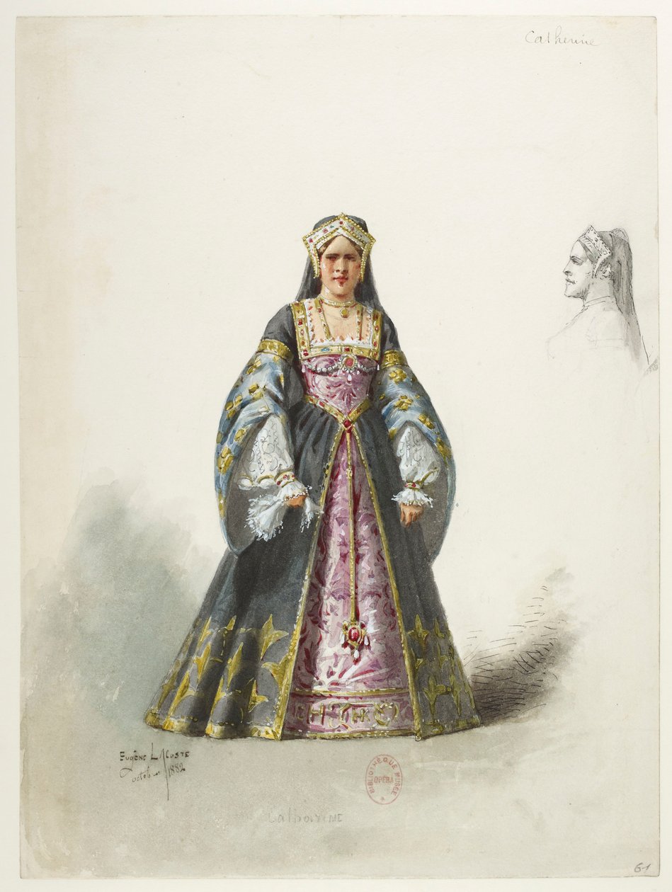 Saint-Saëns - Henry VIII - Kostuumontwerpen - Lacoste - 61. Catherine door Eugene Lacoste