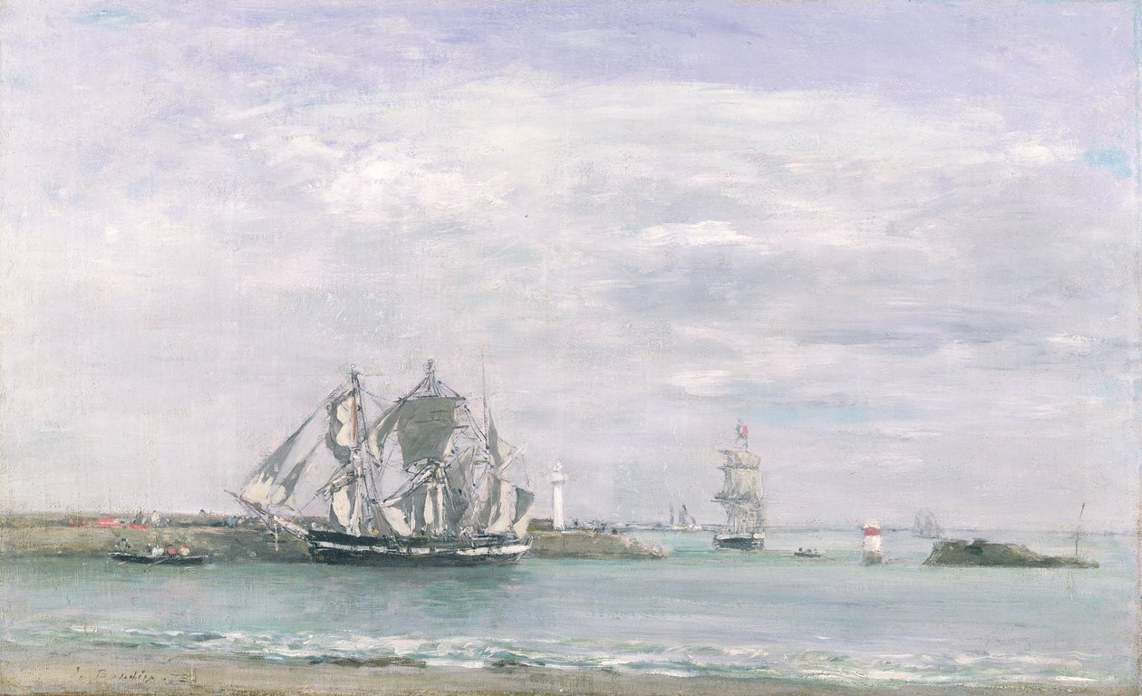 Portrieux door Eugene Louis Boudin