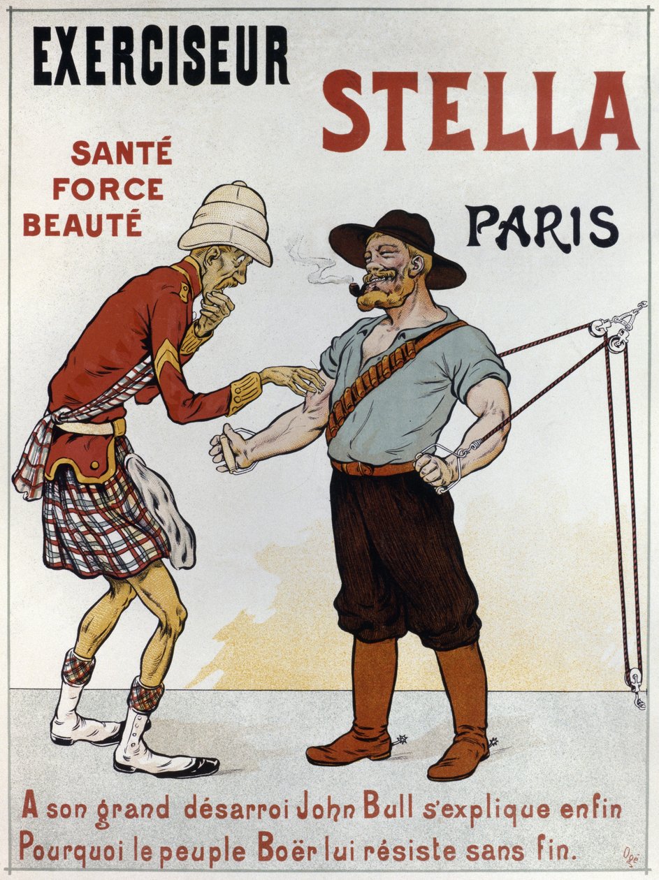 Poster die de oefenmachine 