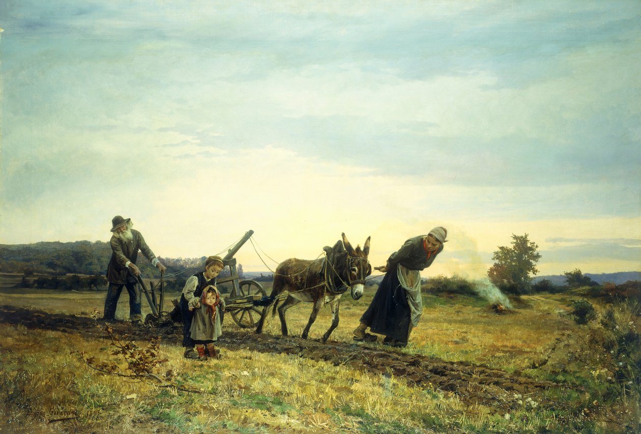 De Velden Ploegen, 1877 door Eugene Alexis Girardet