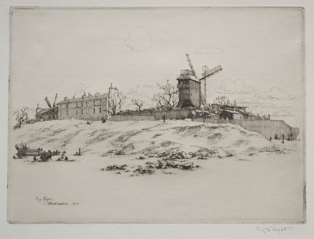 Moulin de la Galette, Montmartre door Eugene Bejot