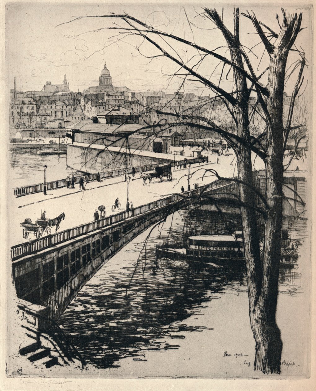 Het Mortuarium, 1915 door Eugene Bejot