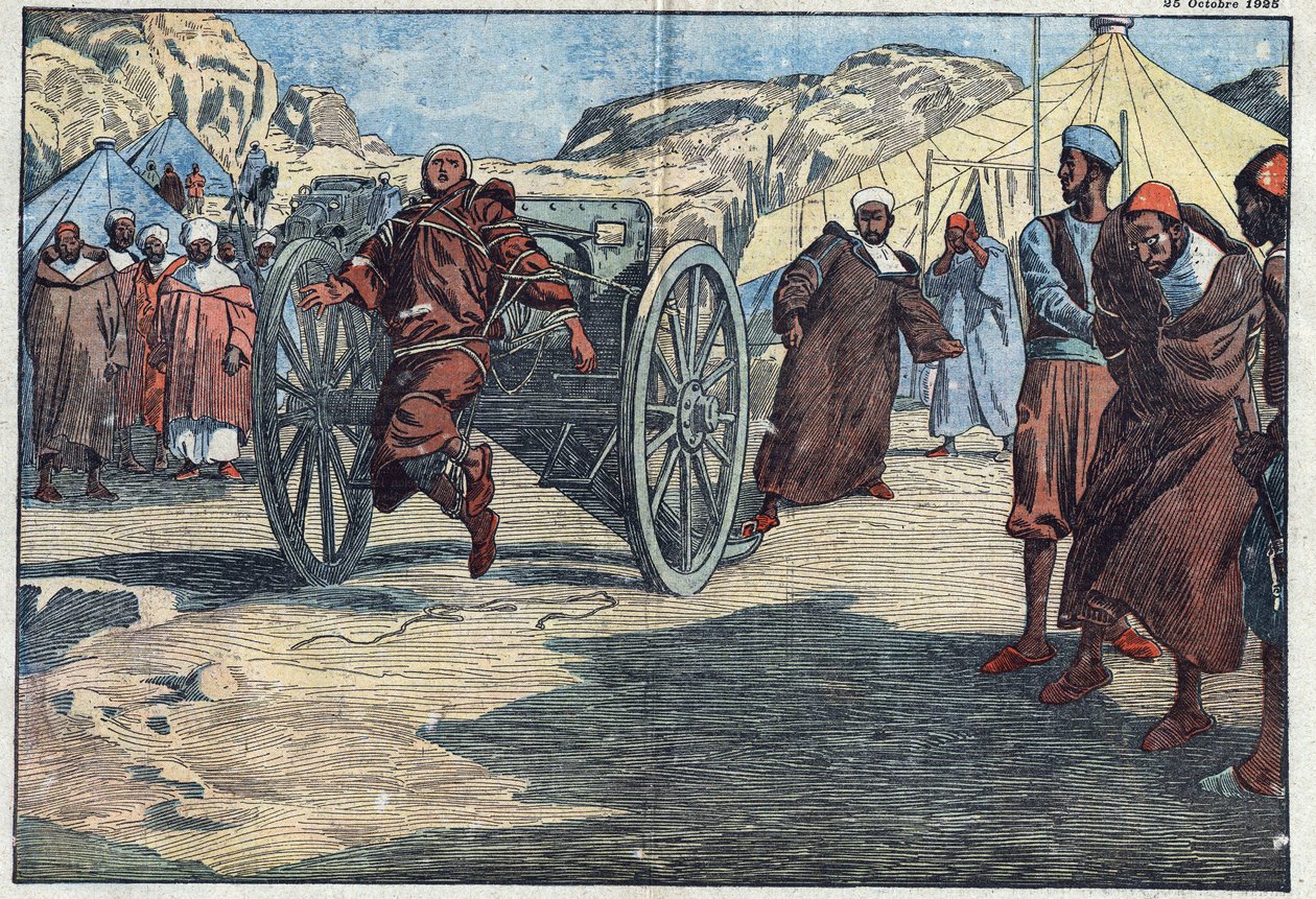 Marokko Oorlog: Adb-el-Krim (Abdel-Krim Al Khattabi) door Eugene Damblans