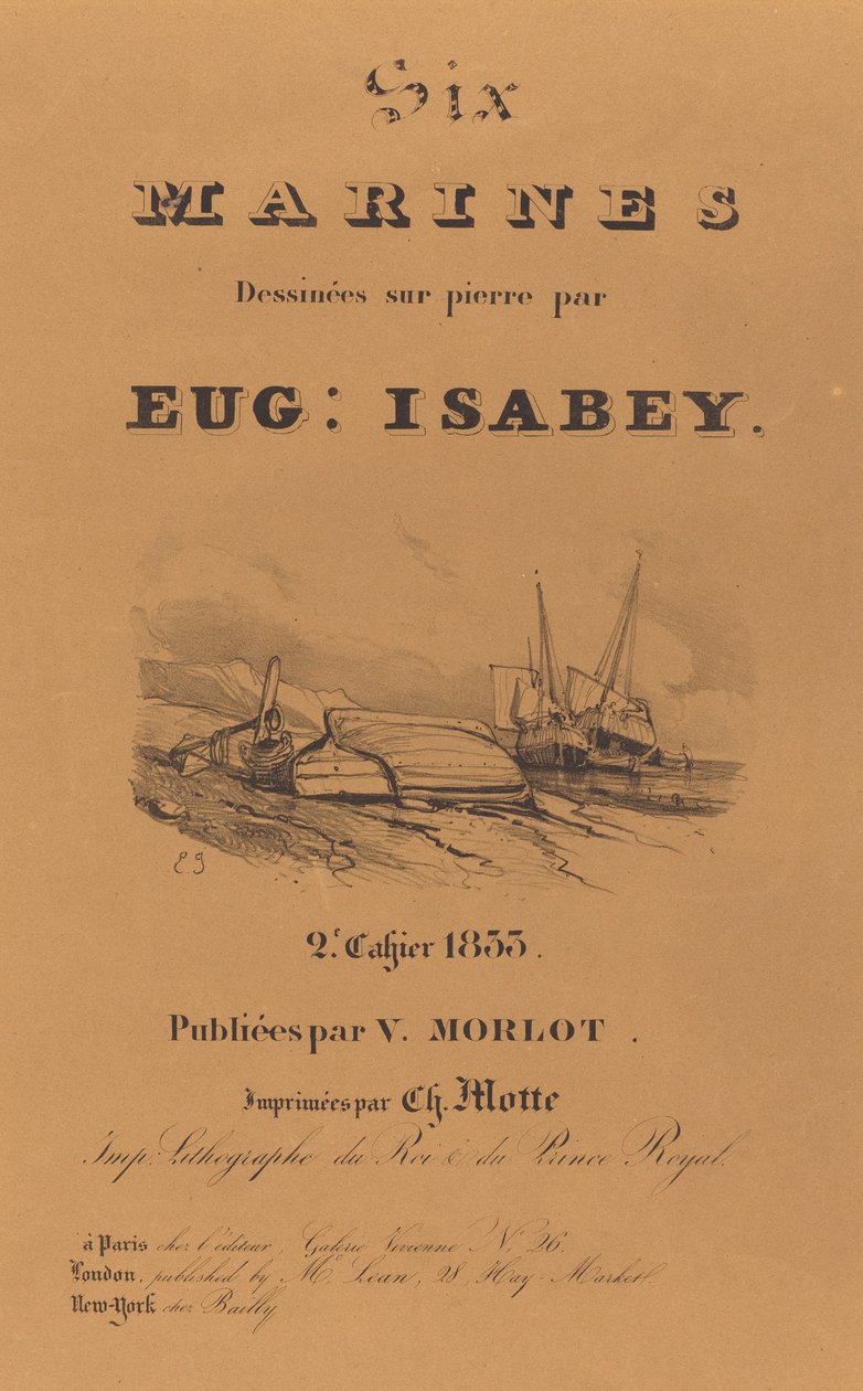 Zes mariniers door Eugene Isabey