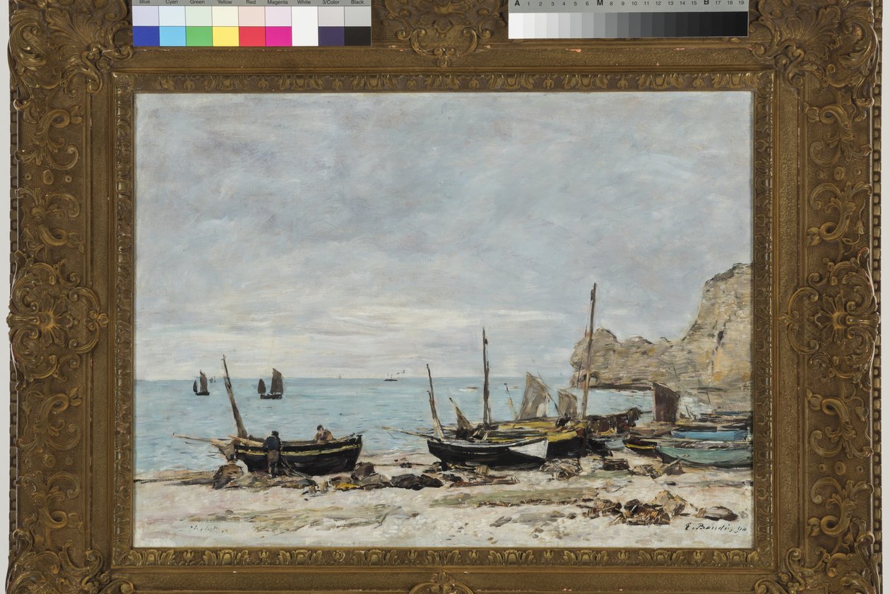 Étretat door Eugene Louis Boudin