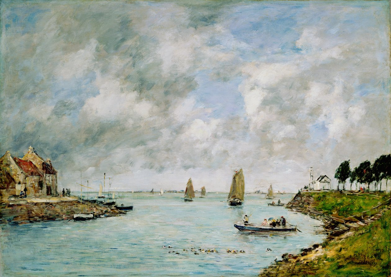 St. Valery-sur-Somme door Eugene Louis Boudin