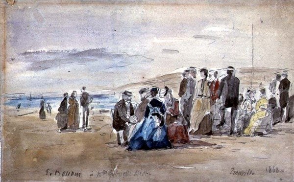 Trouville door Eugene Louis Boudin