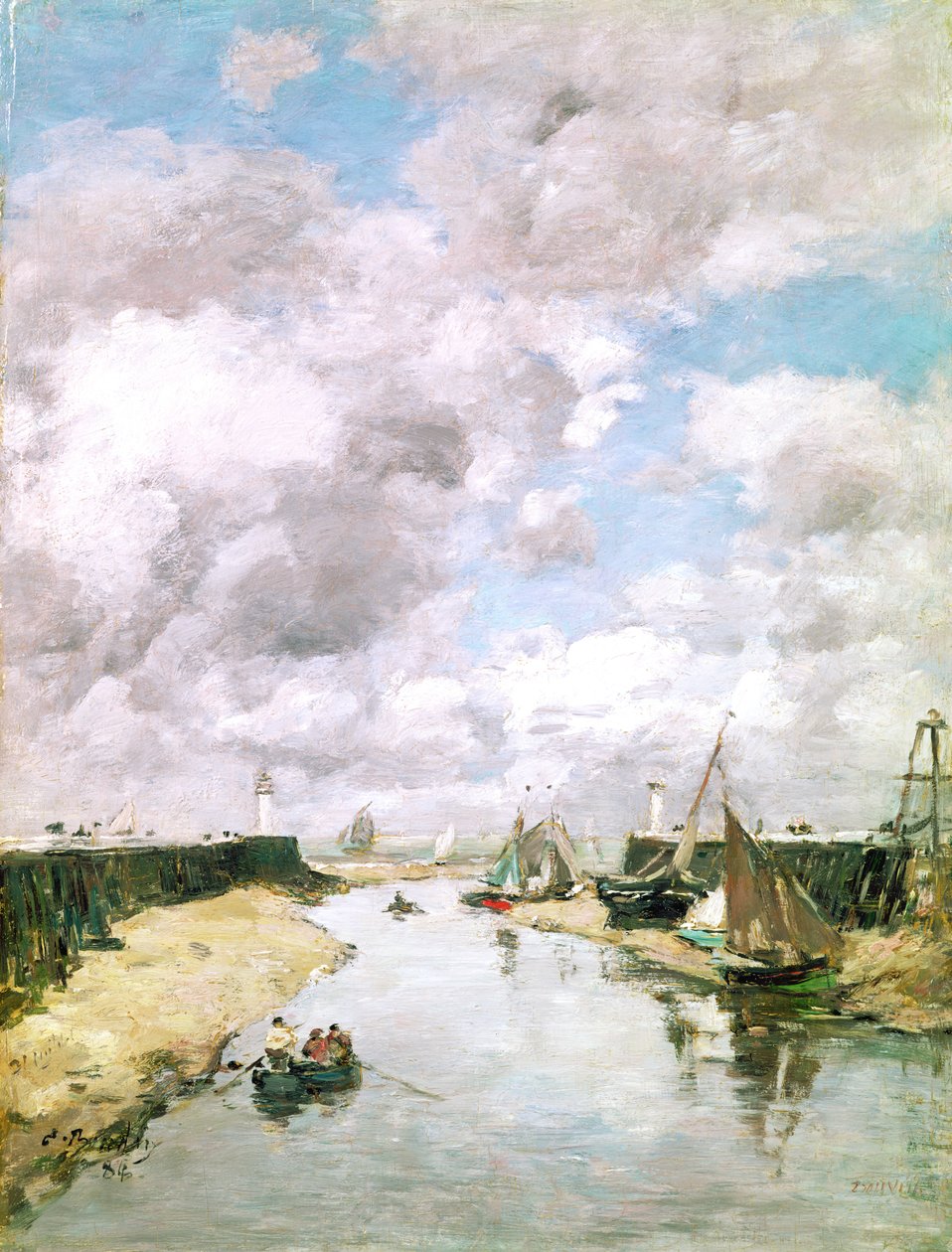 Trouville, 1884 door Eugene Louis Boudin