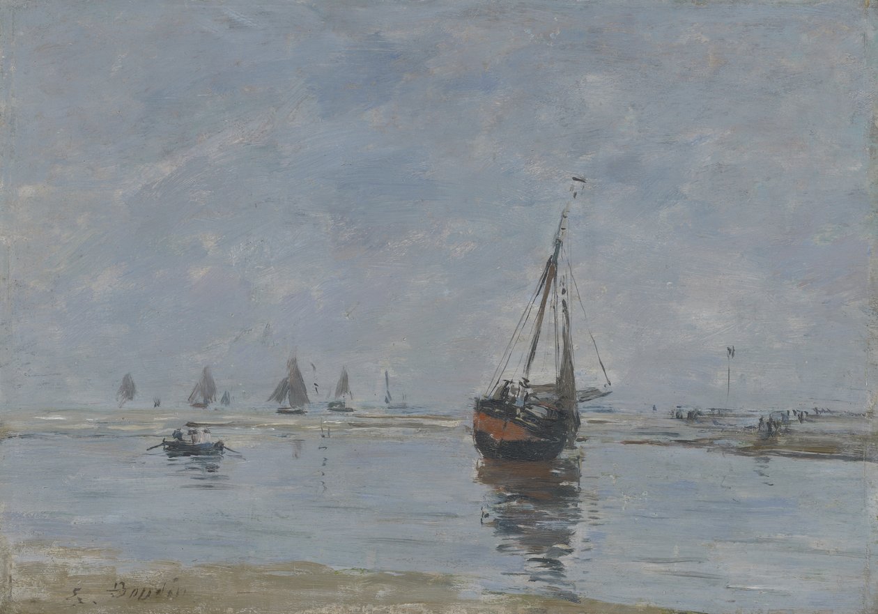 Trouville bij Eb, ca. 1888-95 door Eugene Louis Boudin