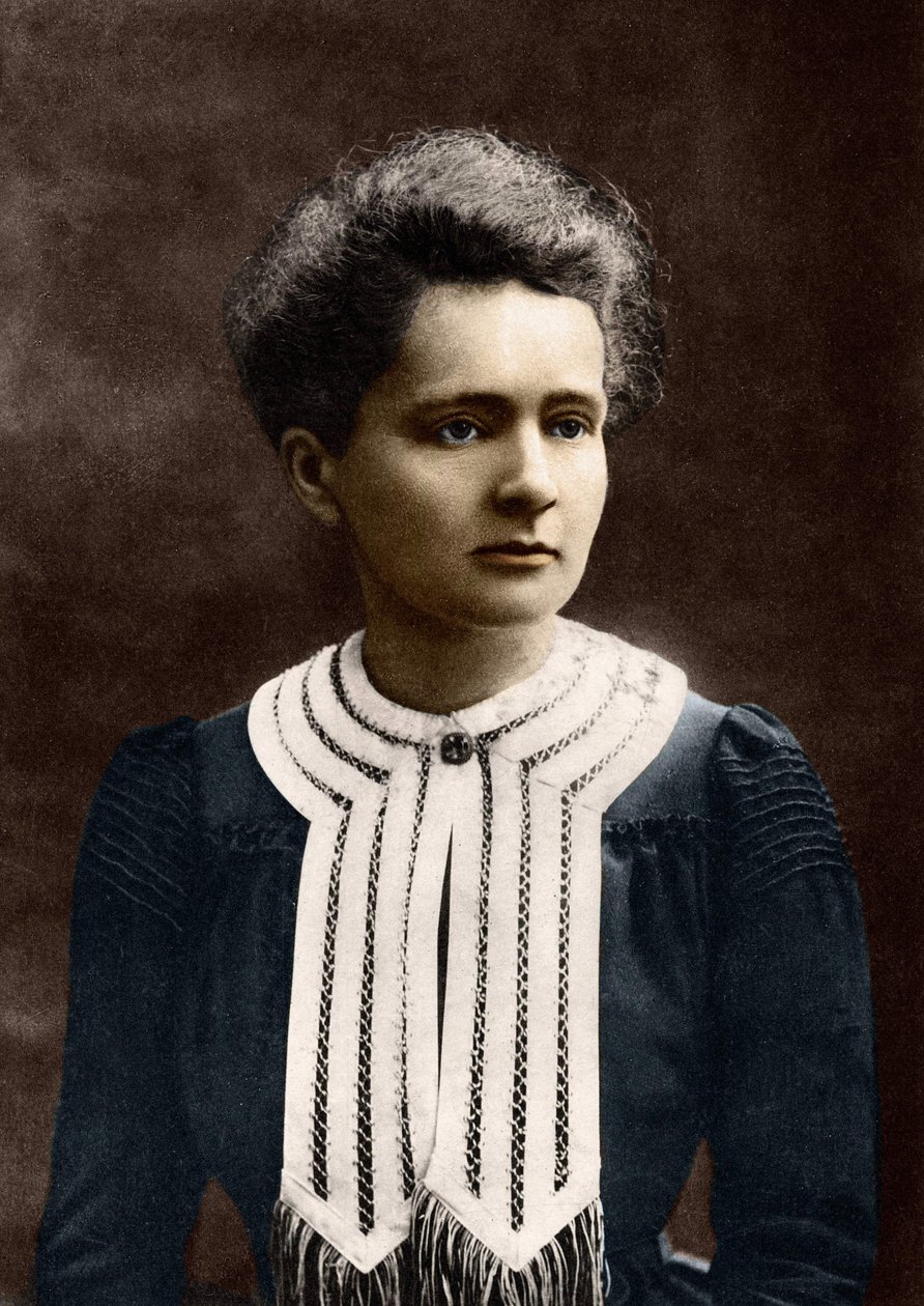 Portret van Marie Curie 1867-1934 door Eugene Pirou