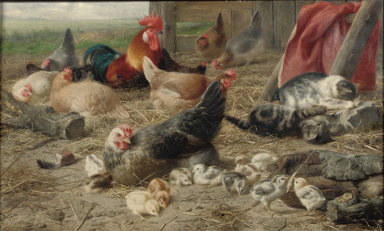 In de boerderij door Eugene Remy Maes