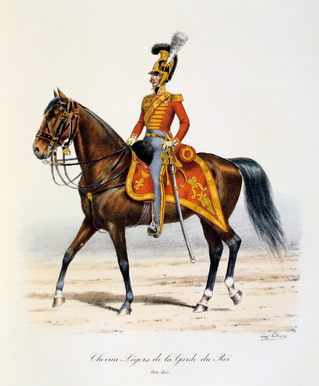 Chevau-Légers de la Garde du Roi, 1814-15 door Eugene Titeux