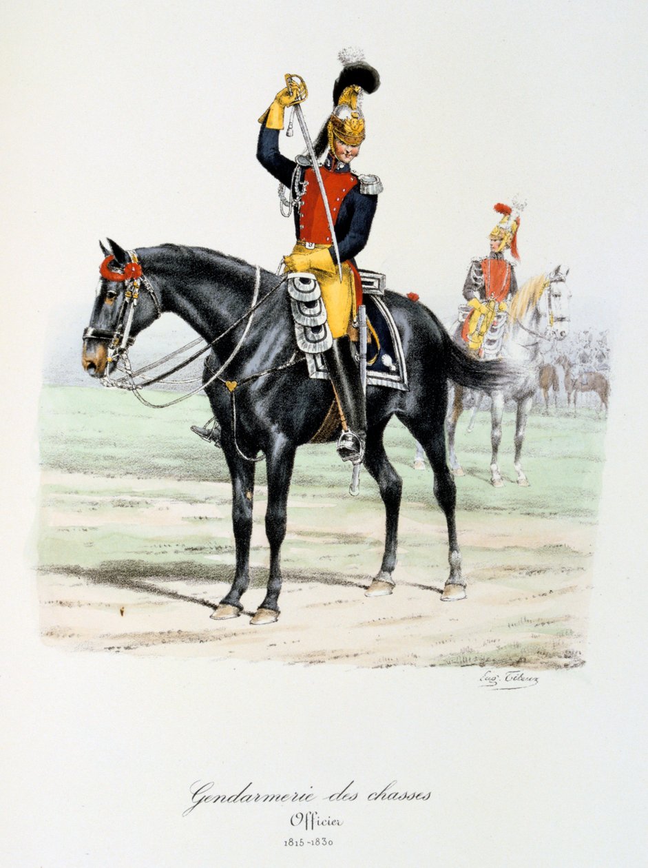 Gendarmerie des Chasses, 1815-30 door Eugene Titeux