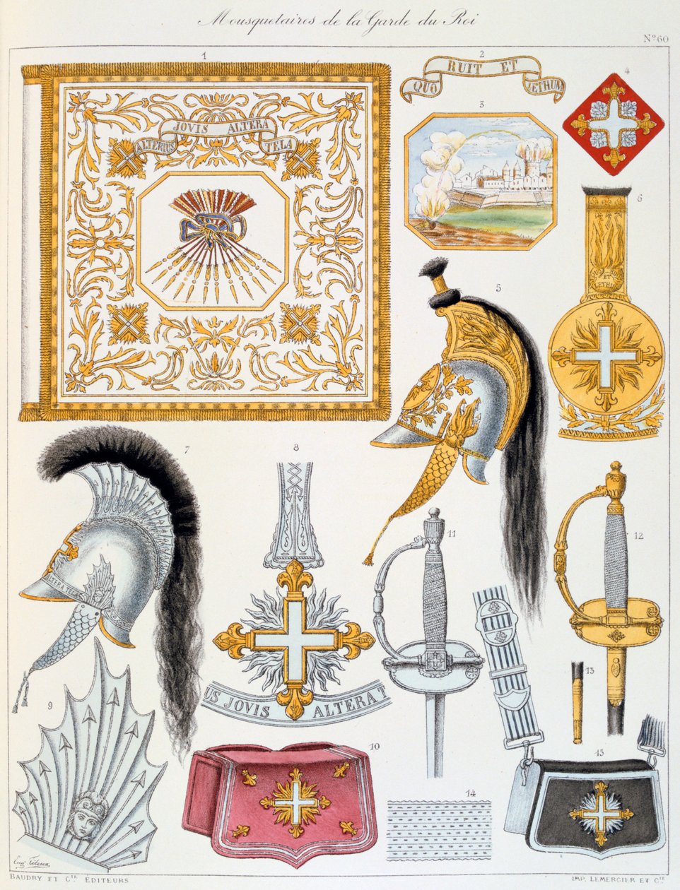 Mousquetaires de la Garde du Roi, Insignia door Eugene Titeux
