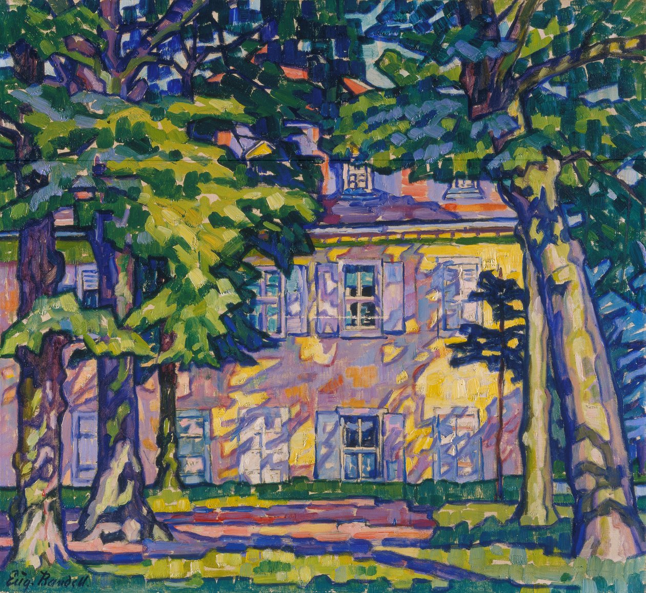 Zon in de middag (Wilhelmsbad) door Eugenie Bandell