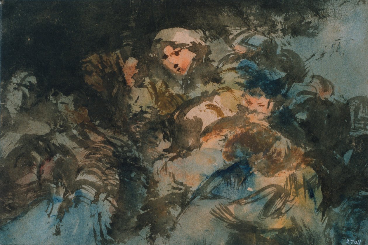 Groep heksen door Eugenio Lucas Velázquez