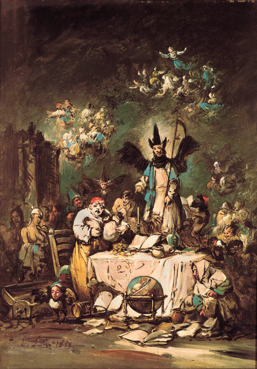 Allegorische gril door Eugenio Luca y Velasquez
