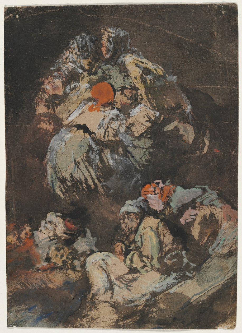 Figuren, 1850-1860 door Eugenio Lucas Velázquez