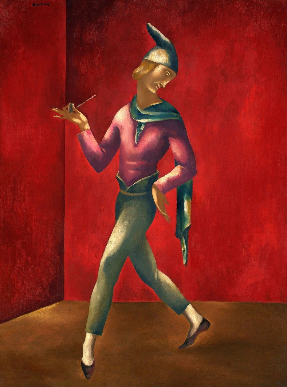 Pierrot danser, clown door Eugeniusz Zak